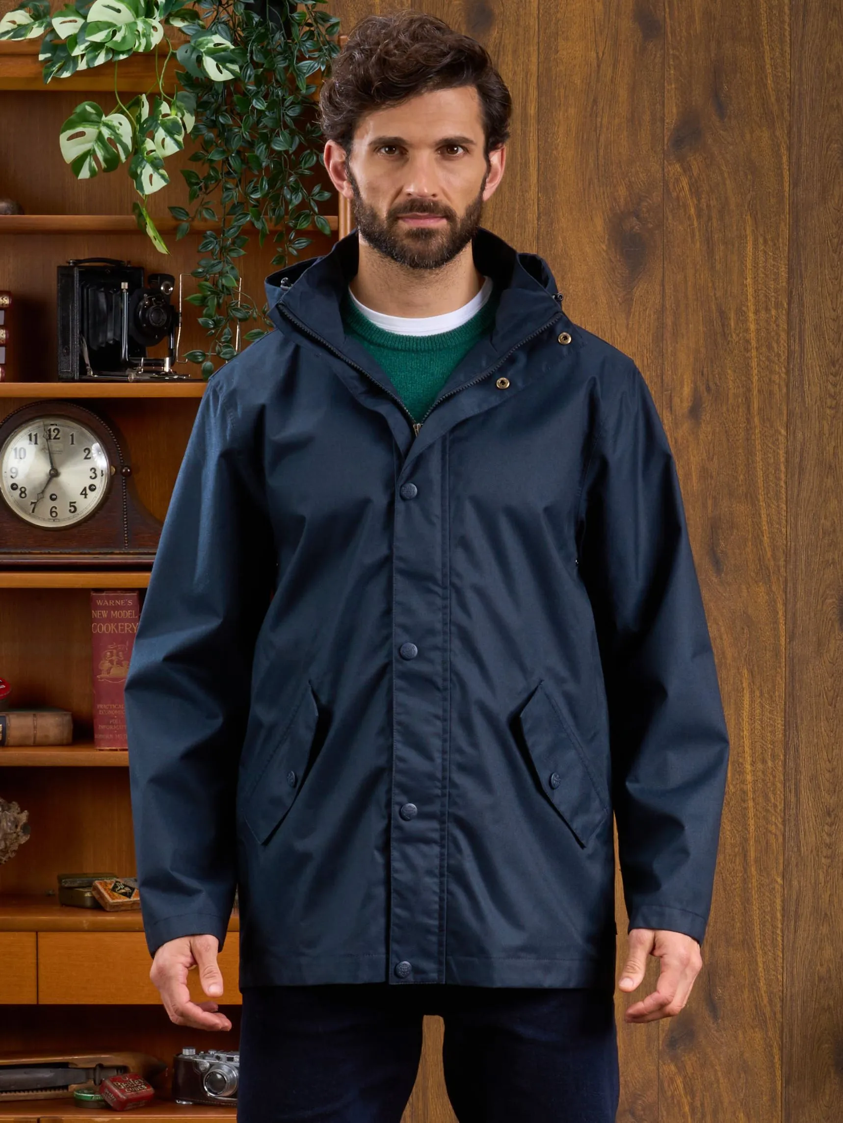 Weather Adaptive Ventilation Eco Nice Fernley Men's Waterproof Parka In Navy