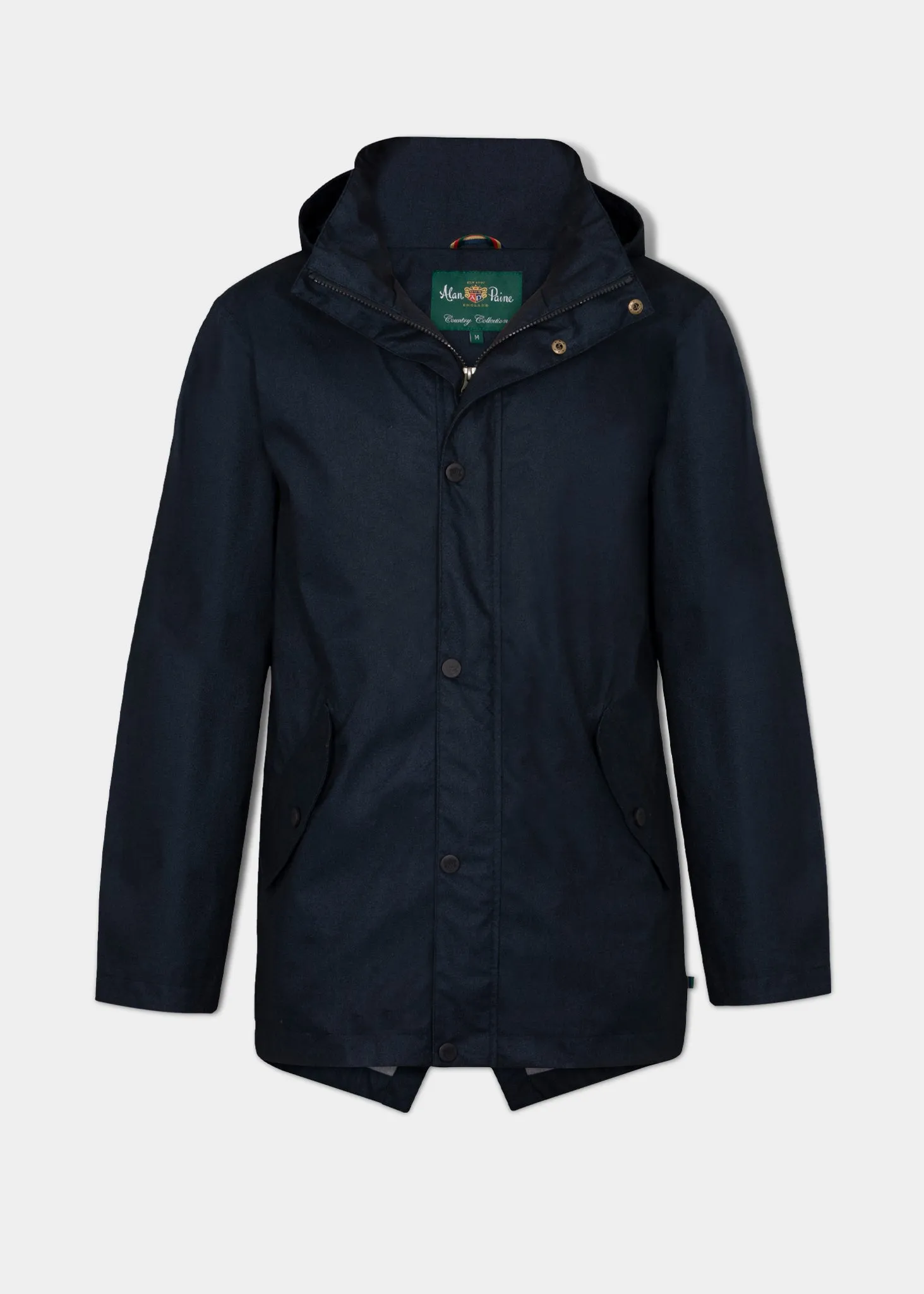 Fernley Men's Waterproof Parka In Navy Slip Resistant Grip