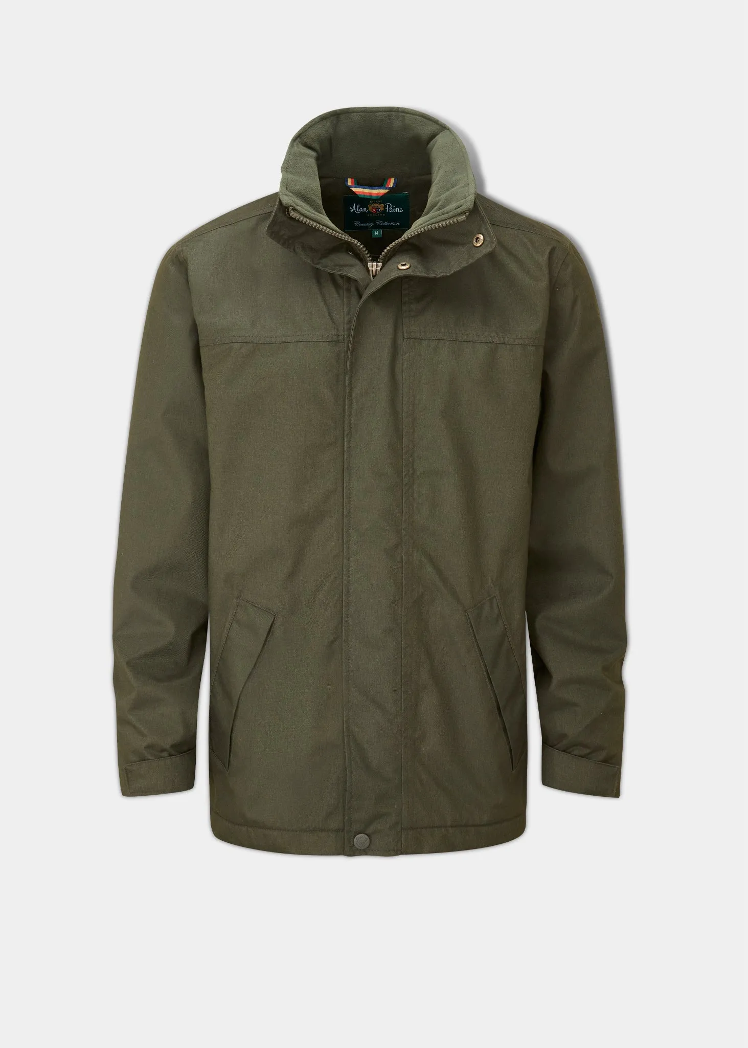 Modular Design Monochrome Look Fernley Men's Waterproof Weekend Coat In Woodland