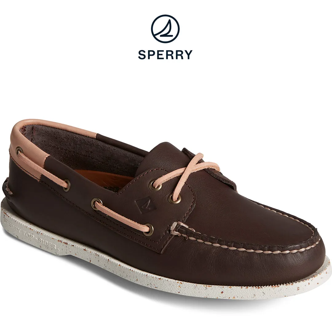 Men's Authentic Original? Vegetable Re-Tanned Leather Boat Shoe Java (STS25186) Versatile Look Road Trip