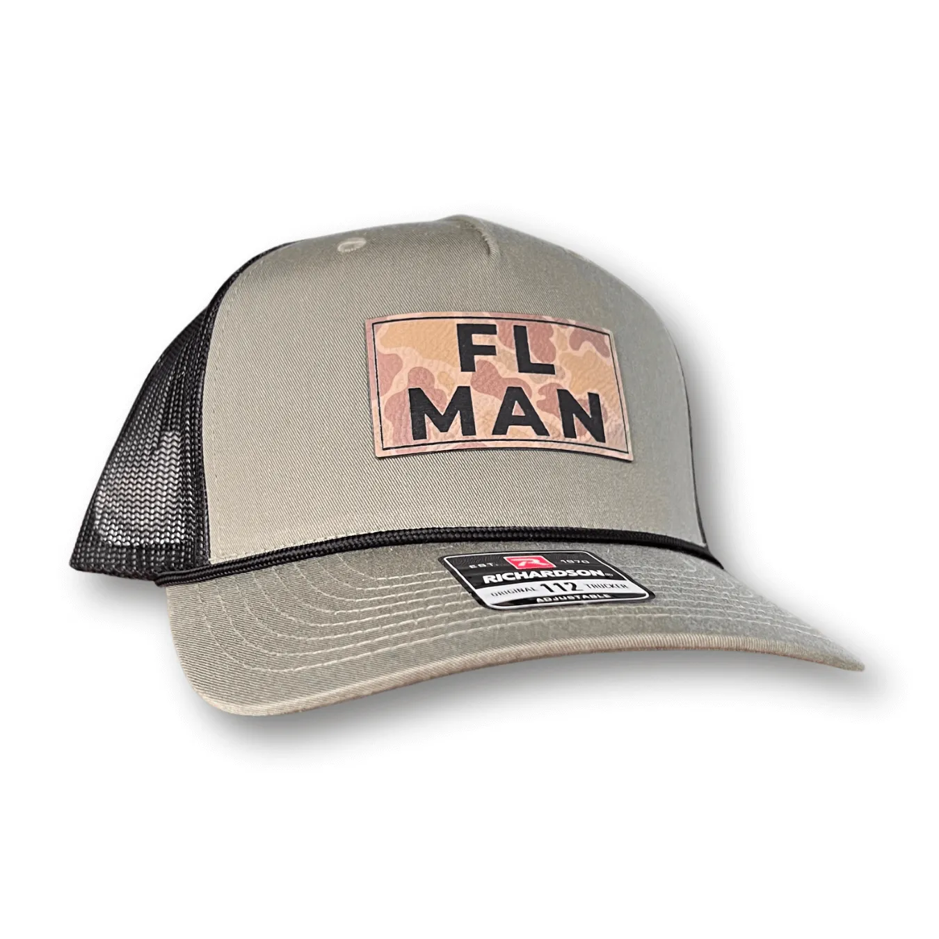 Classic Comfort Light Layer FL Man | Leather Patch Hat | Snapback Trucker Style