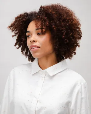 Flannel Blouse Ecru Essential Piece Versatile Top