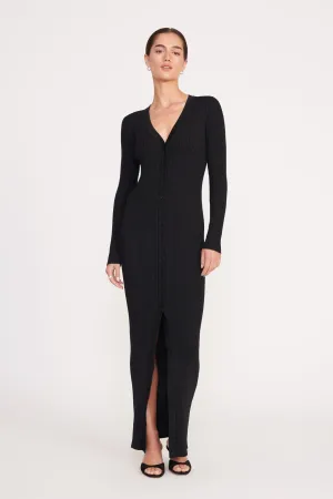 Sleek and Flattering MAXI SHOKO SWEATER | BLACK
