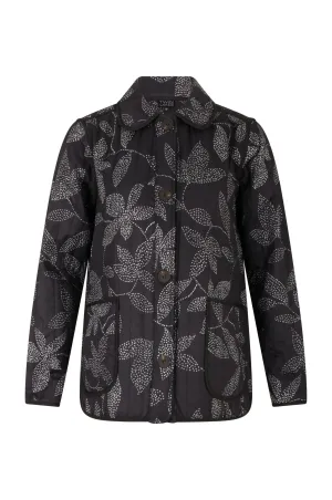 Odor Resistant Fabric Jacket | Black Ivory Leaf | 6442B1