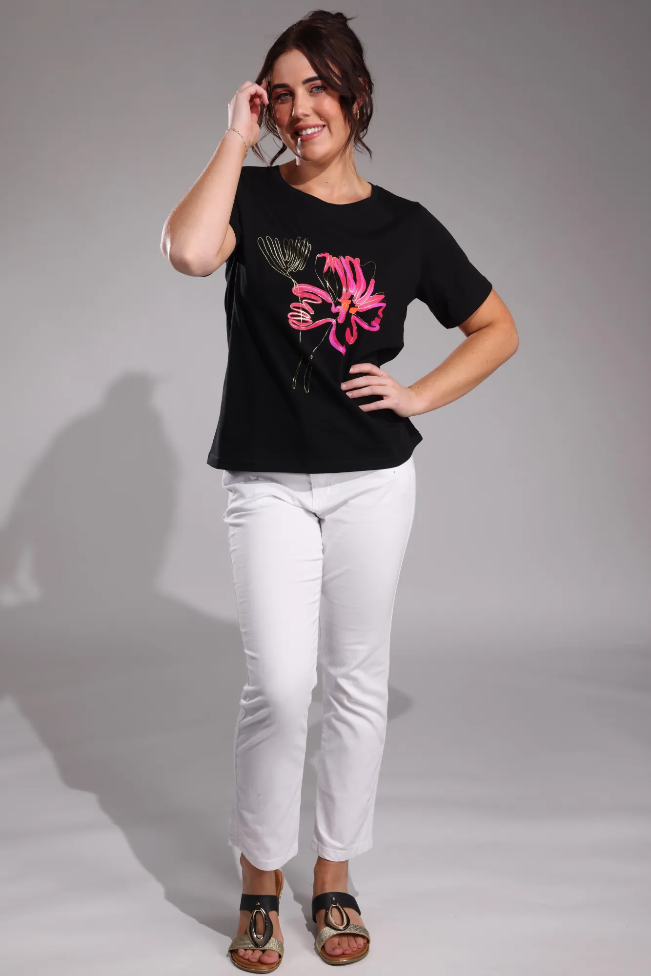 Stretch Cotton blend Short Jeans | WHITE | 6925A1 Essential Wear