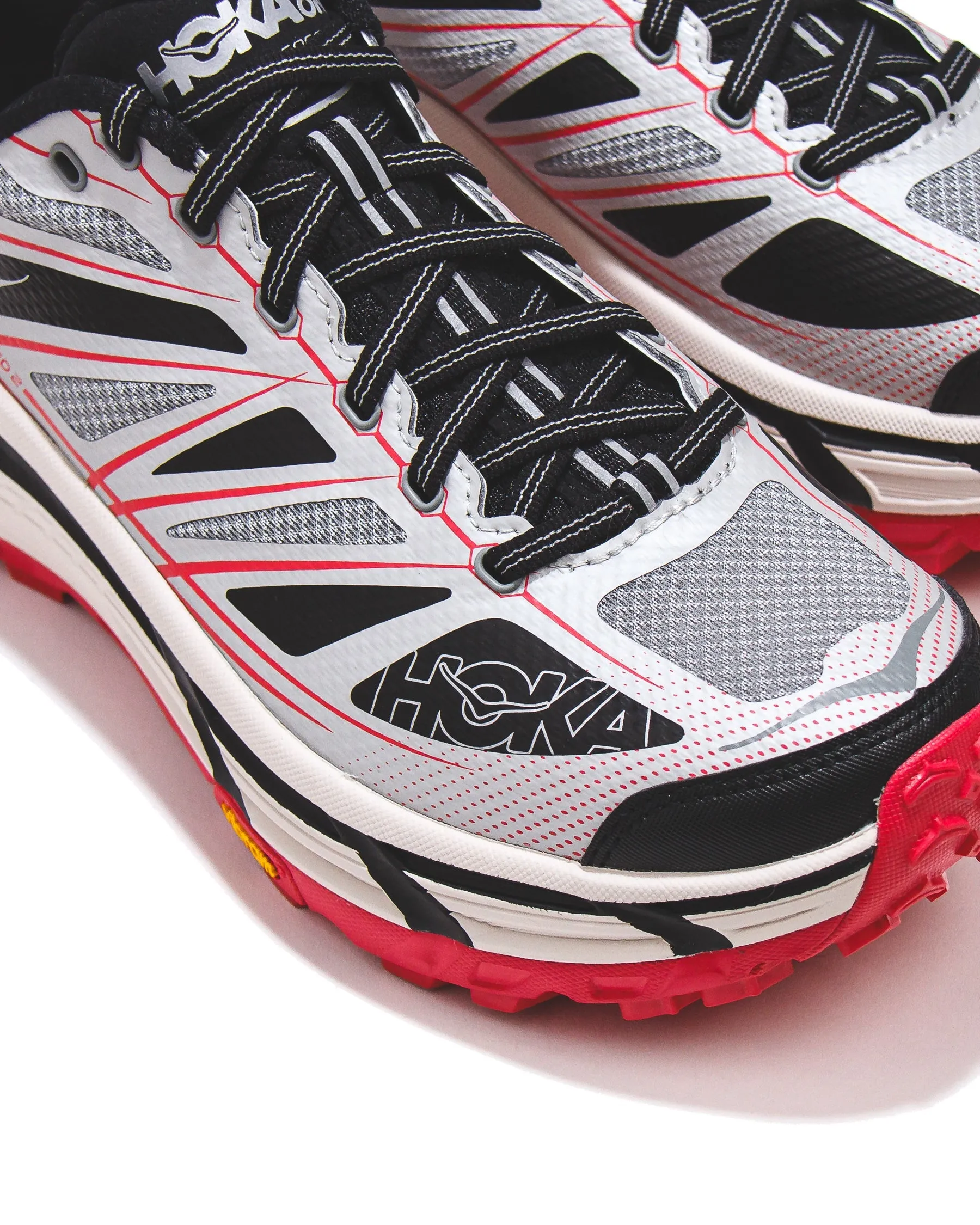 Breathable Knit Texture sunny - day - runner Hoka One One Unisex Mafate Speed 2 Galactic Grey Ruby Red 1126851-GTCG