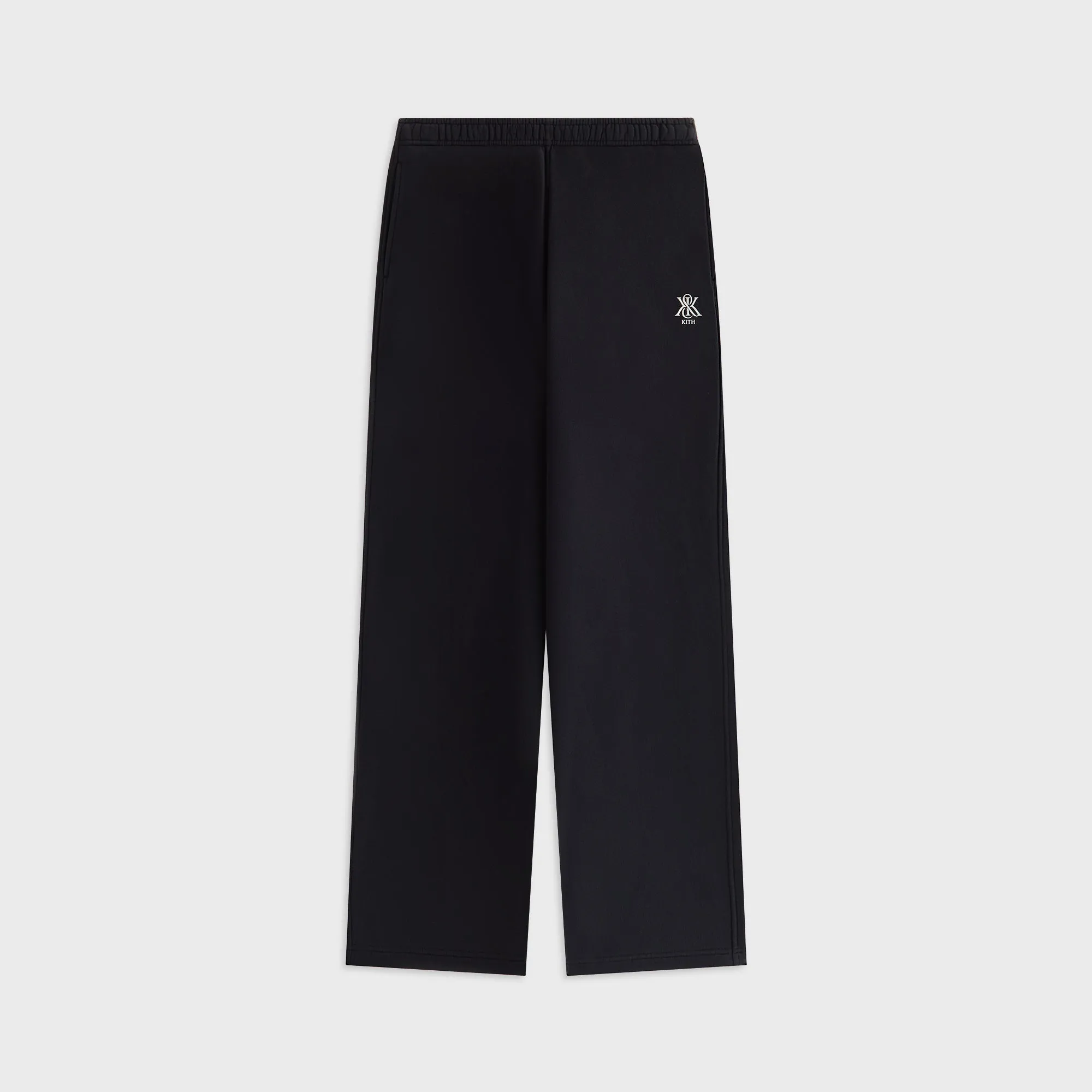 Kith Women Ava II Sweatpant - Black Polyester fabric Flexible Gusset