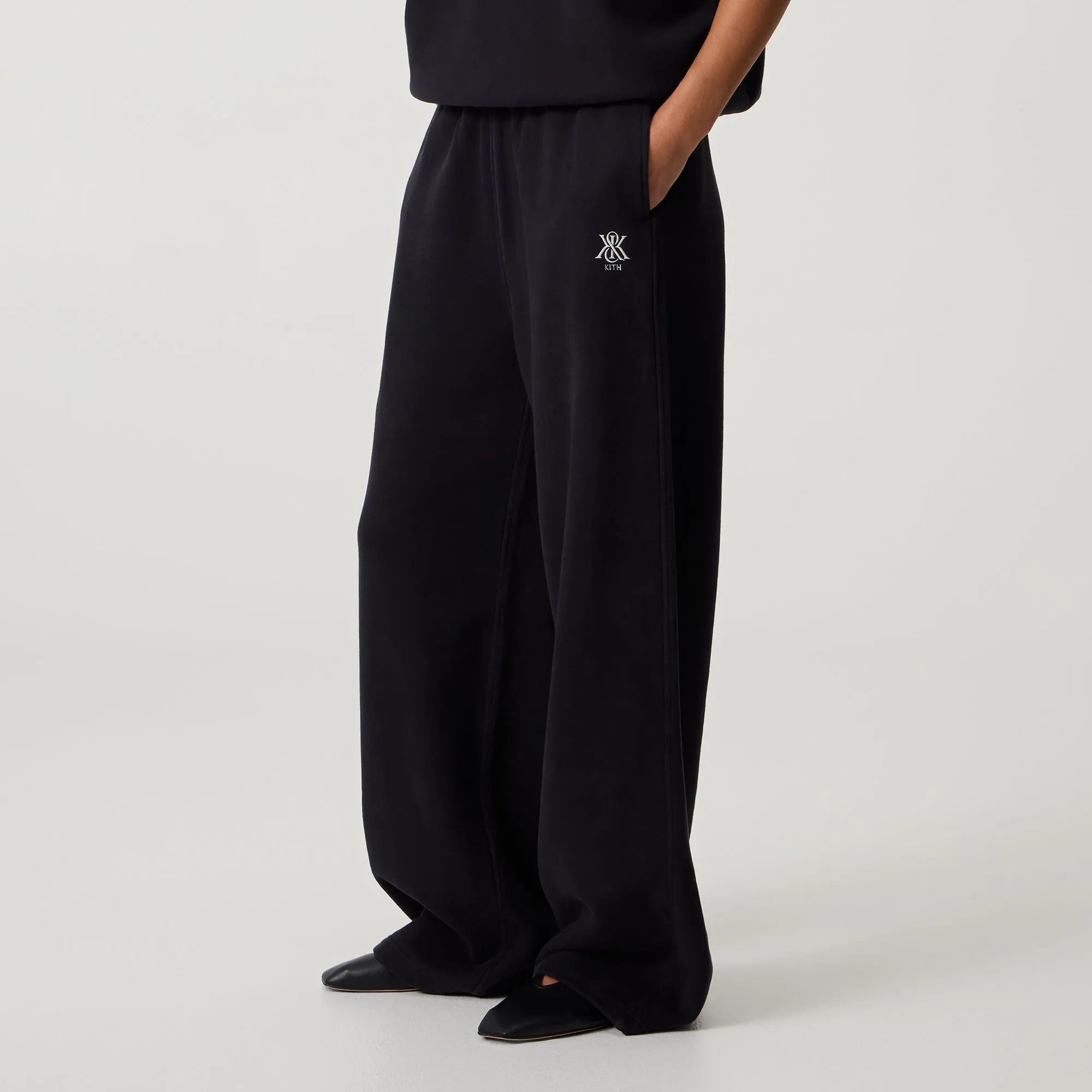 Kith Women Ava II Sweatpant - Black Hidden Pocket System AntiSnagZippers