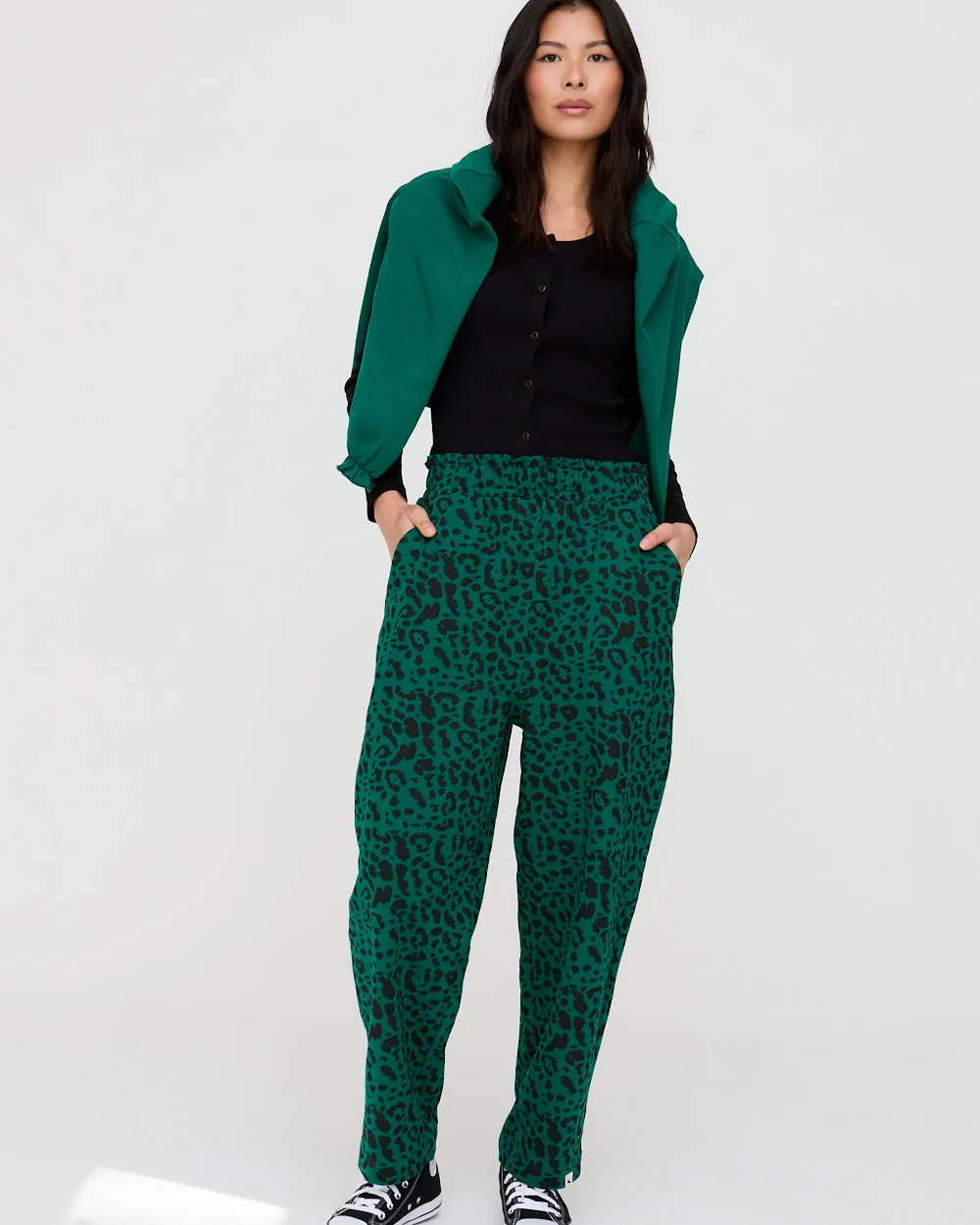Kate Green Animal Print Trouser Breathable Waistband