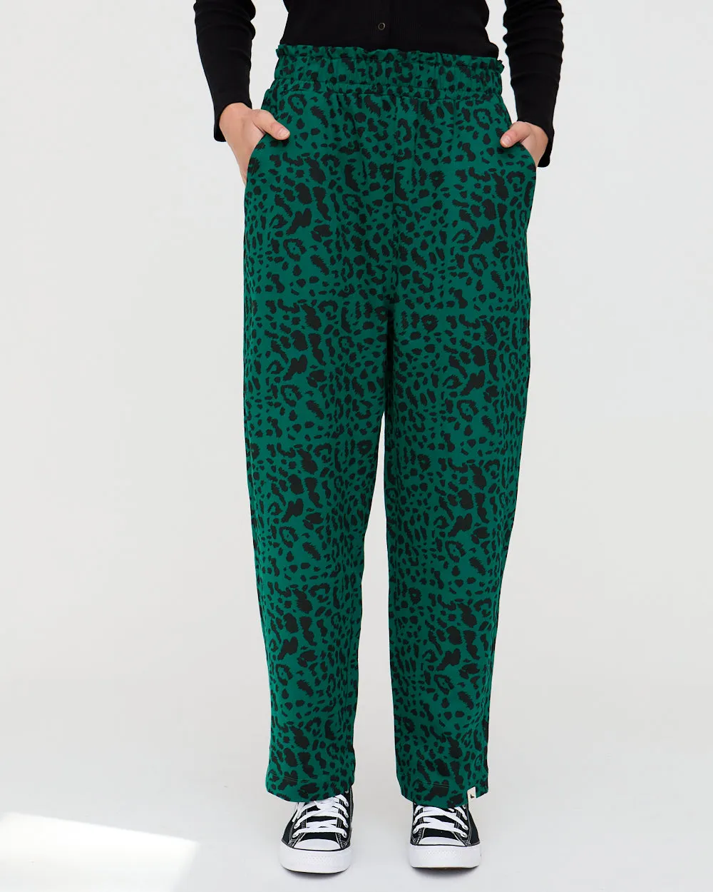 Kate Green Animal Print Trouser No Ride-Up