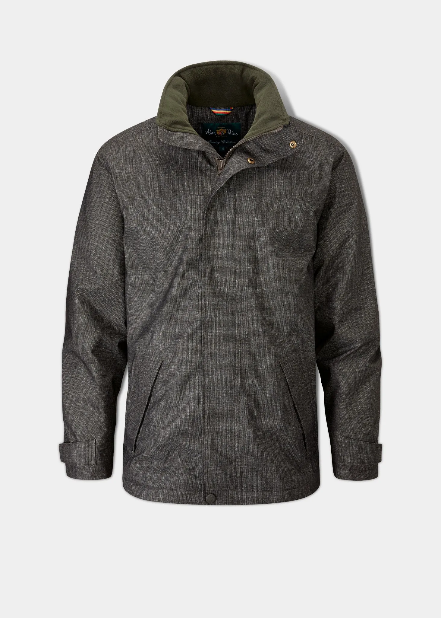 Fernley Men's Waterproof Weekend Coat In Hopsack WaterRepellentFabric