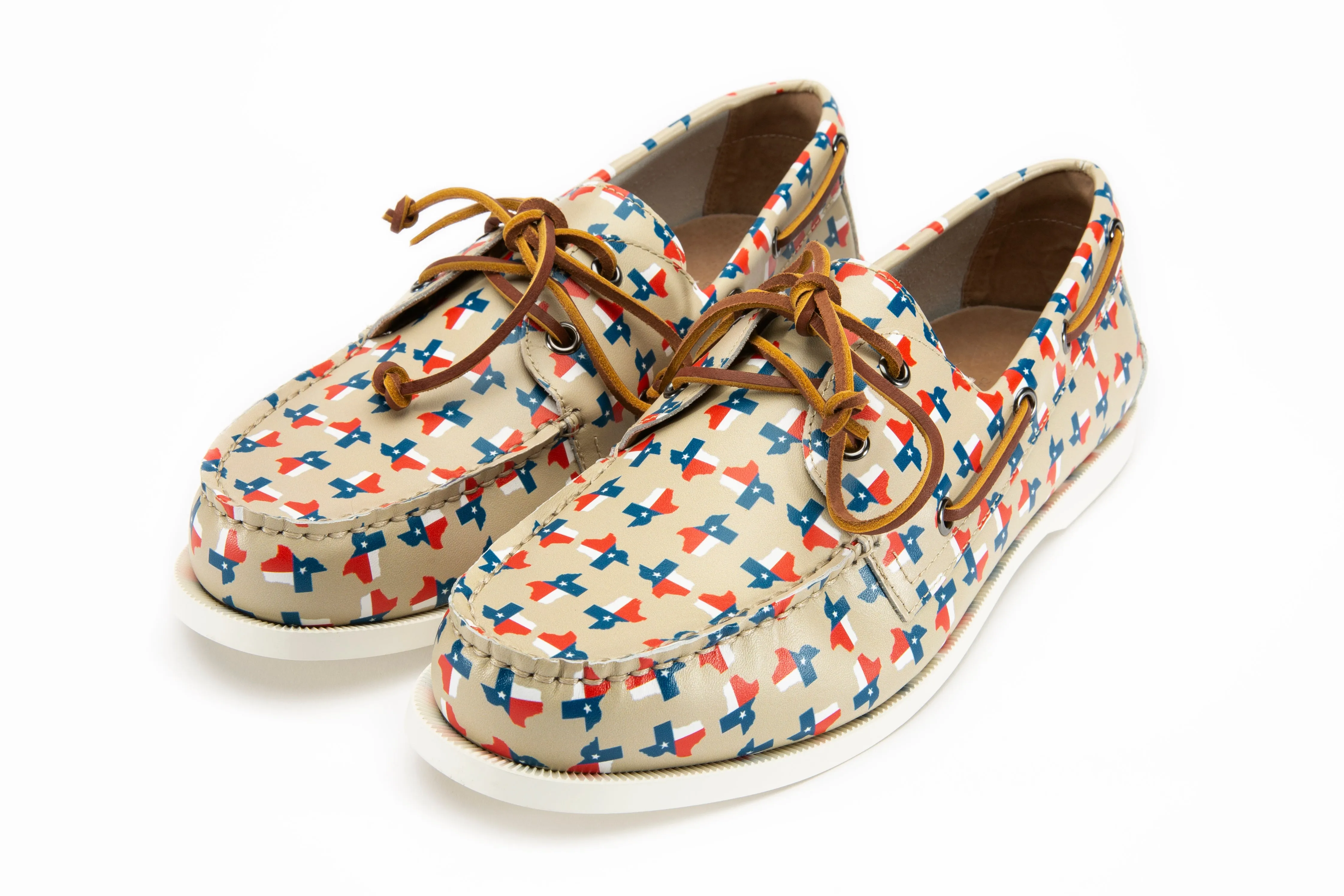 Flat footbed Weekend Wear The Lone Stars Boat Shoe