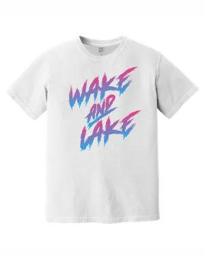 Fashionable Look The Great Lakes State - Wake & Lake T-Shirt - White