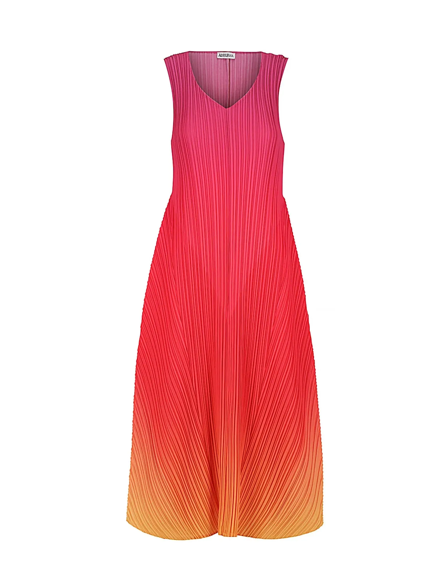 Long Ombre Pleats Dress - 4 Colours Snag-Resistant