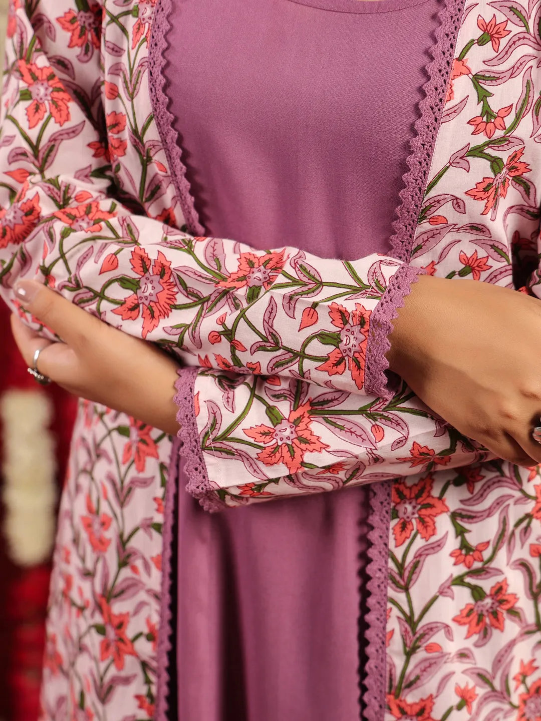 Women's Flared Dress With Jacket Formal Look Natural Layers