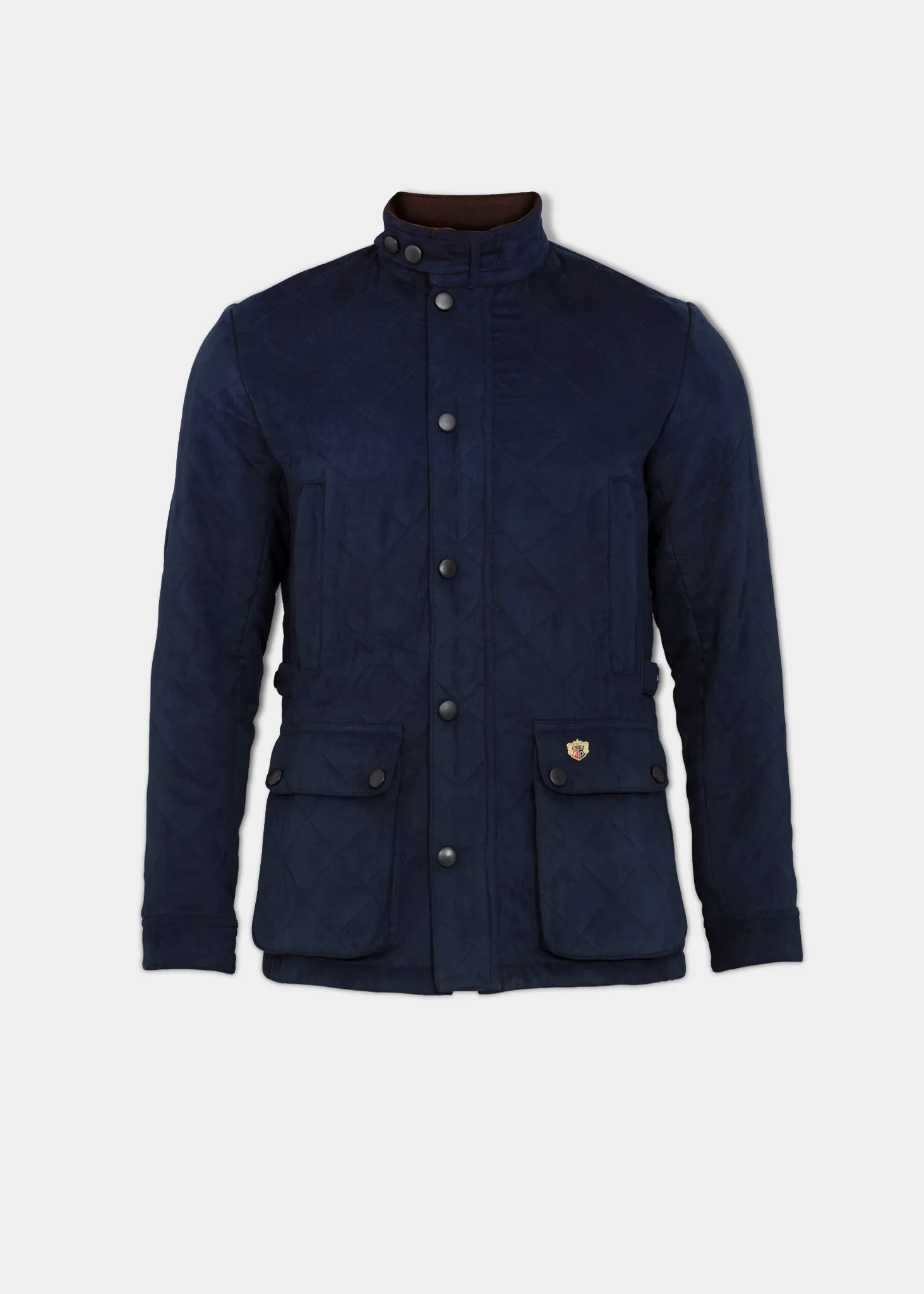 Felwell Men's Quilted Jacket In Dark Navy - Regular Fit Durable Water Repellent Finish