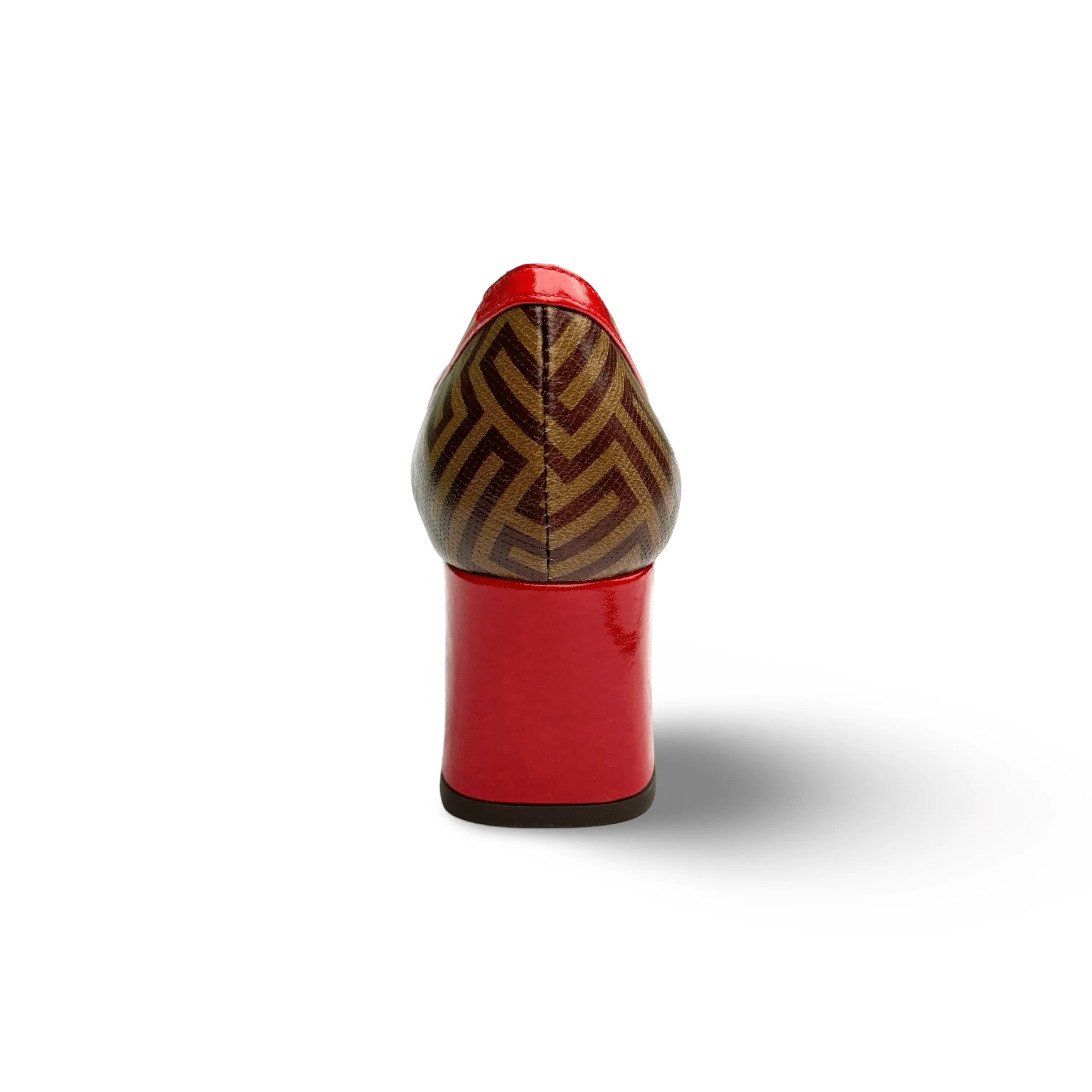 Slip Safe Virtual Step Vylano Grape/Red Heel Loafer