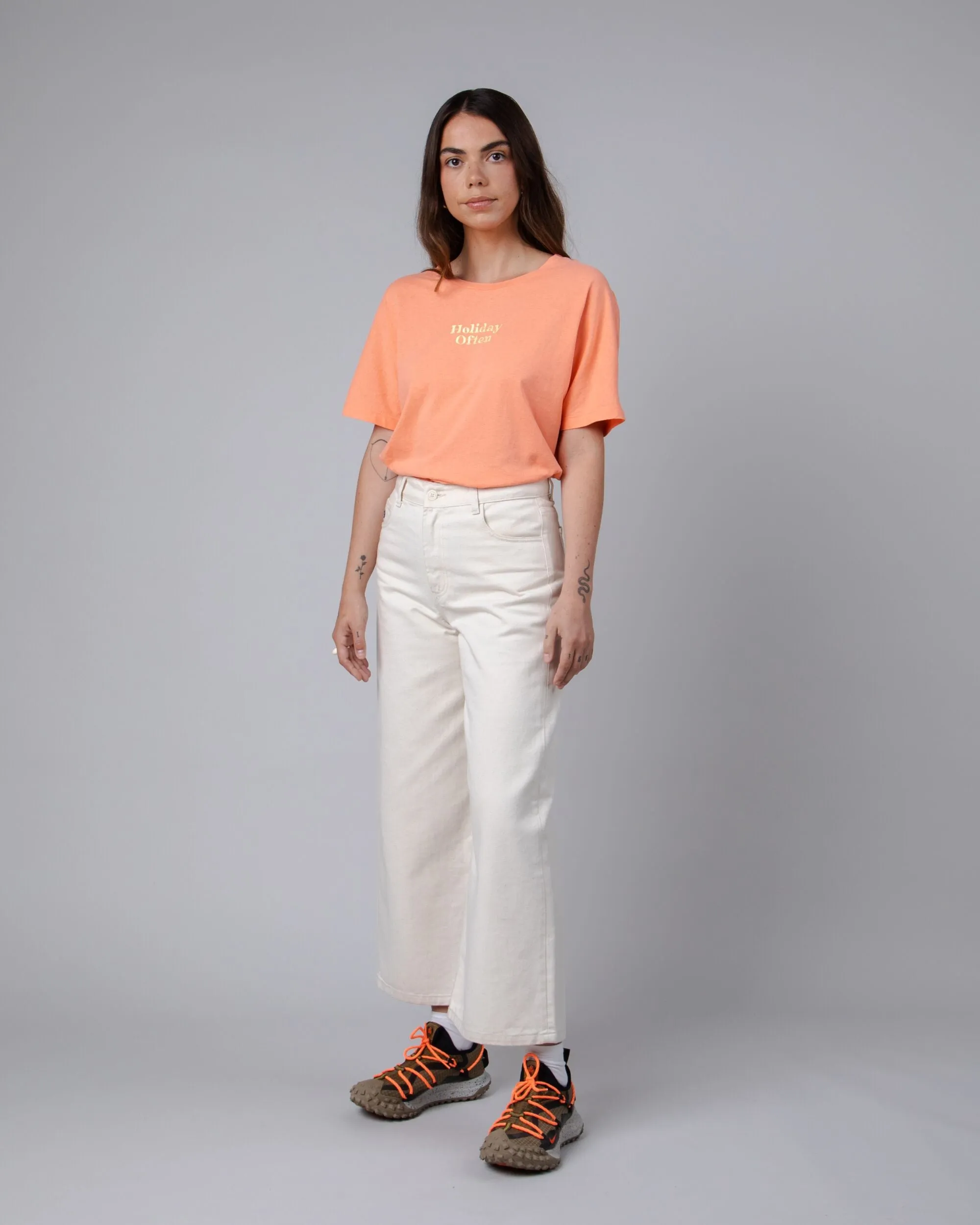 Holidays Oversize Cotton Tee Coral Soft Fit Wear Easy Wear Option