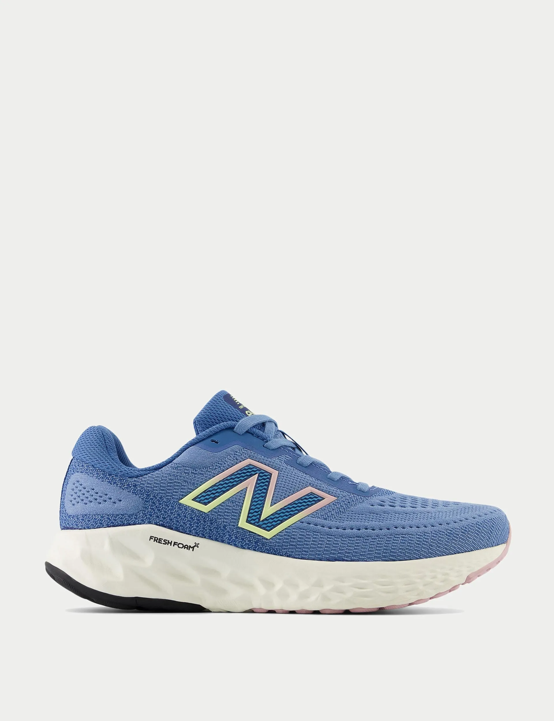 running on an outdoor track shoes Matte - finish Fresh Foam X EVOZ v4 Shoes - Blue Laguna