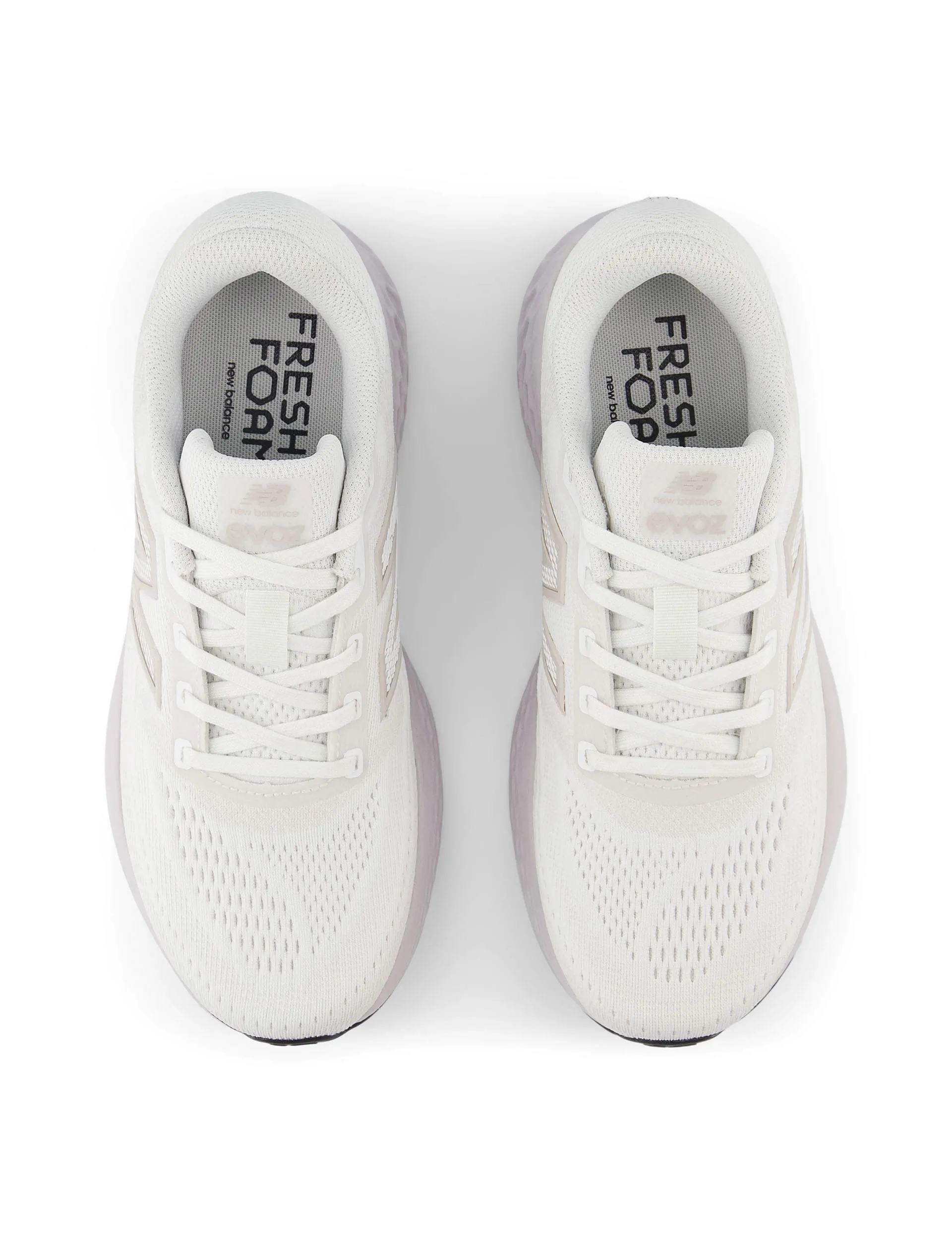 Fresh Foam X EVOZ v4 Shoes - White/Grey Matter/Pearl Grey smooth - surface shoes afternoon running footwear