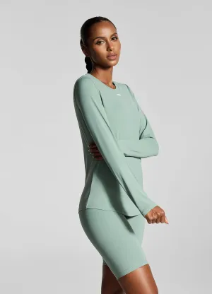 Fresh Green Long Sleeve Fashion Must-Have Breathable touch