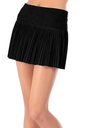 Long Pleated Smocked Skirt Convertible Length Quiet Style