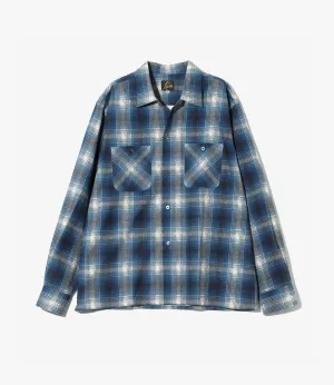One-Up Shirt ?C Blue Plaid Flannel Sporty Fit Breathable Design Wear