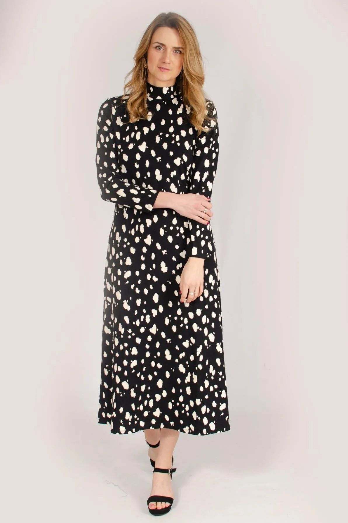 Black 'Alcott' Jersey Midi Dress Evening-Wear tailored look