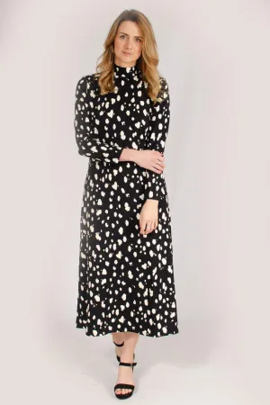 Black 'Alcott' Jersey Midi Dress PlushLining