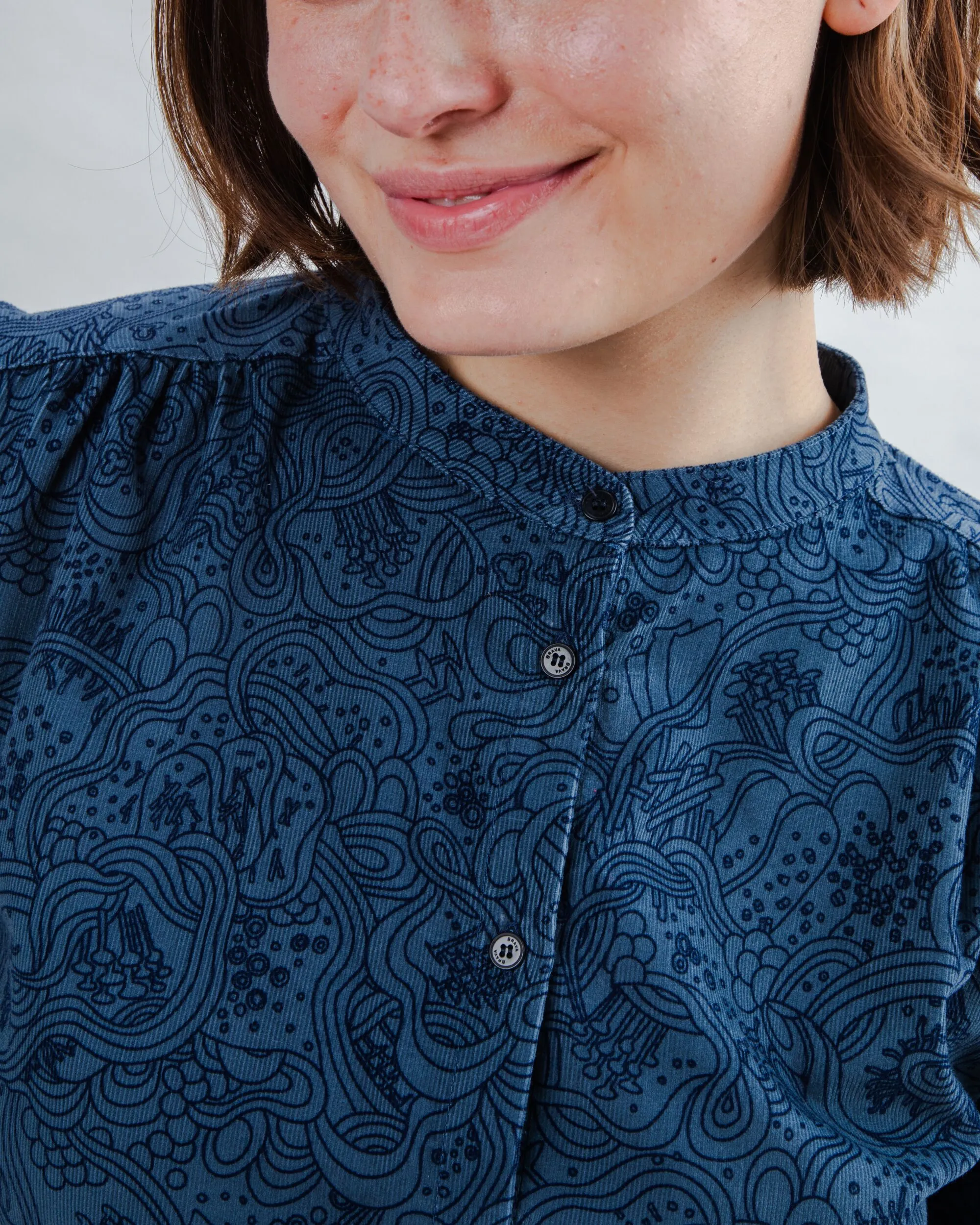 Baby Cord Noodles Blouse Hygroscopic Fiber