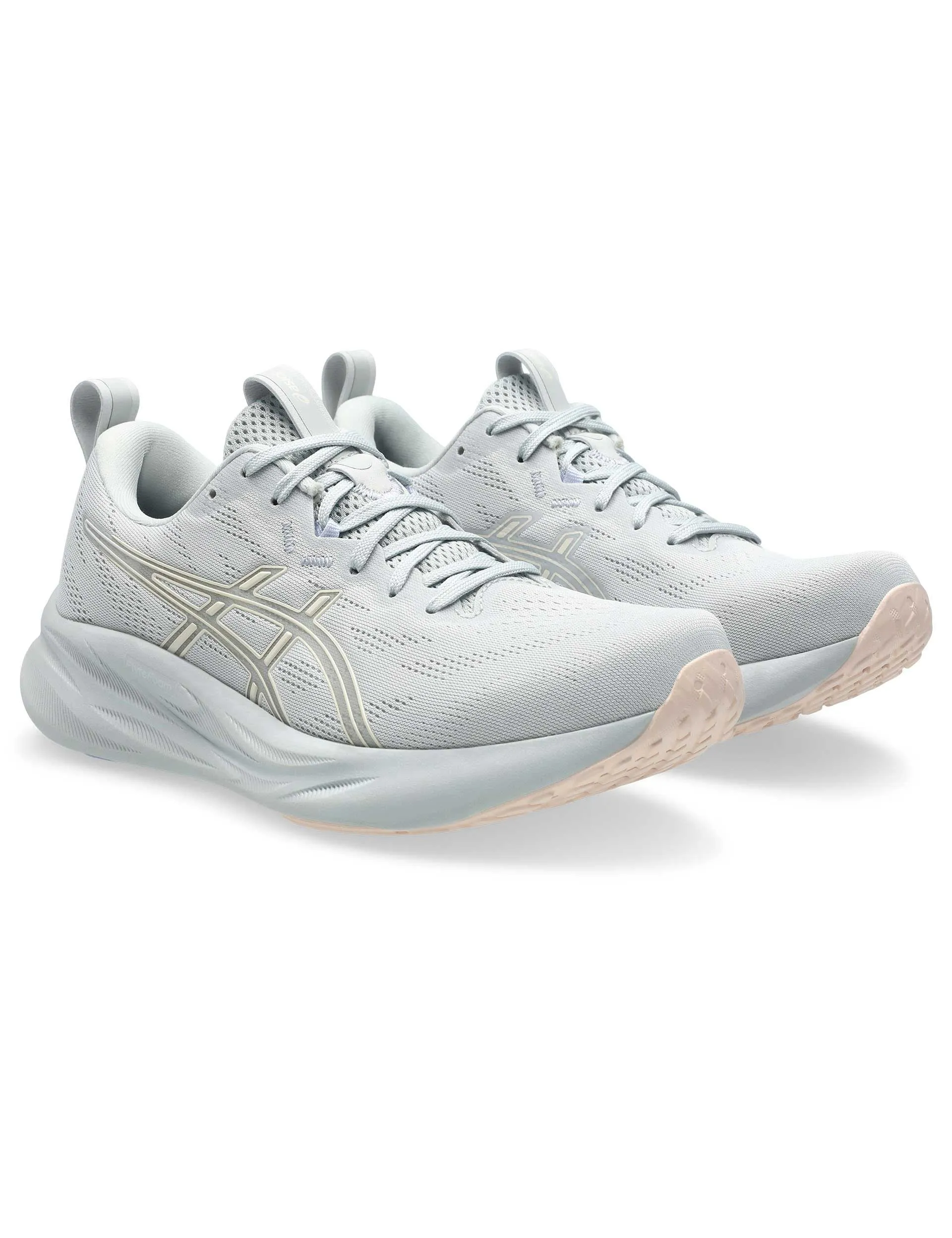 Gel-Pulse 16 - Concrete/Pearl Pink Blister Prevention Design running shoes for athletes