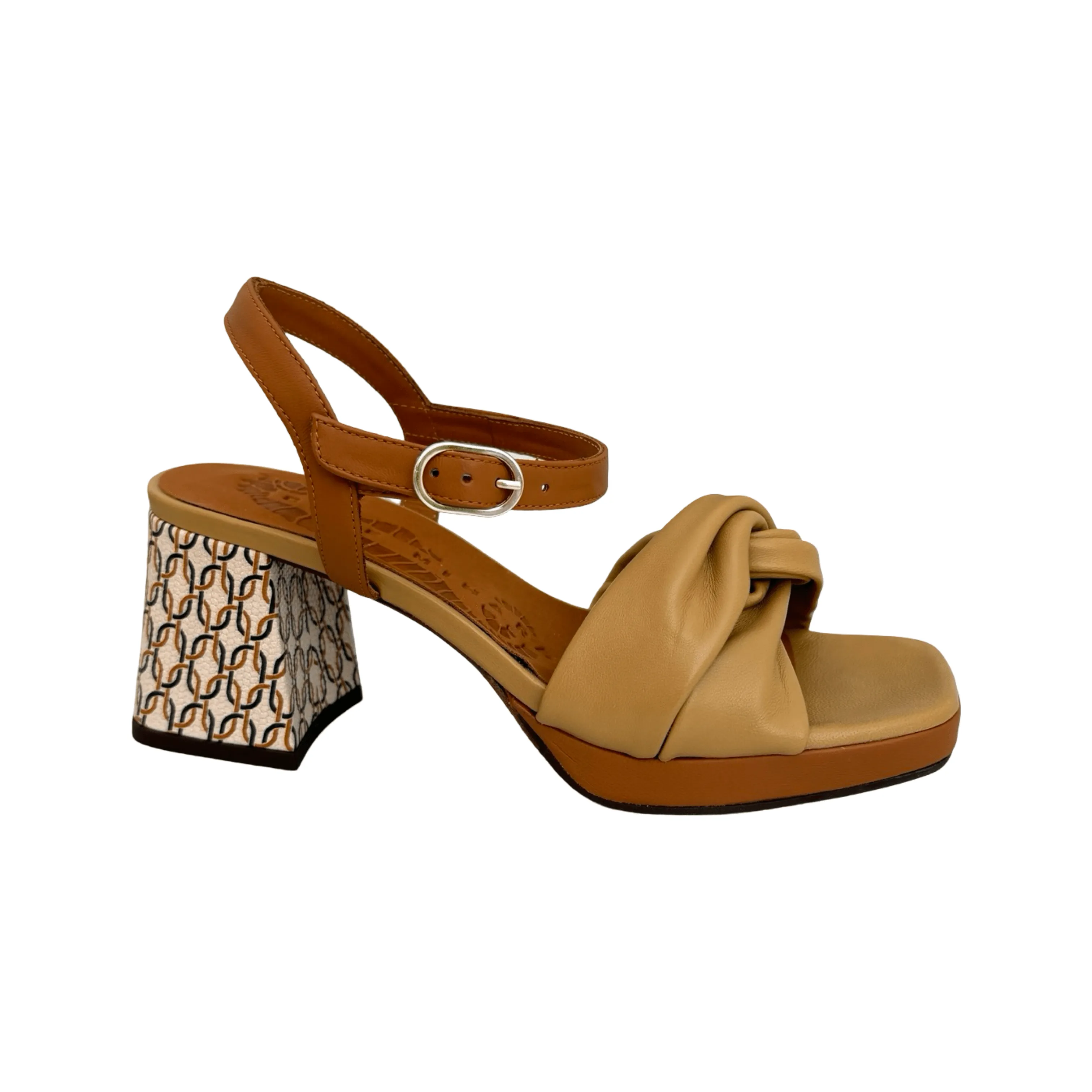 Matte Base Celebrity Vibe Gelia Bamboo Leather Sandal