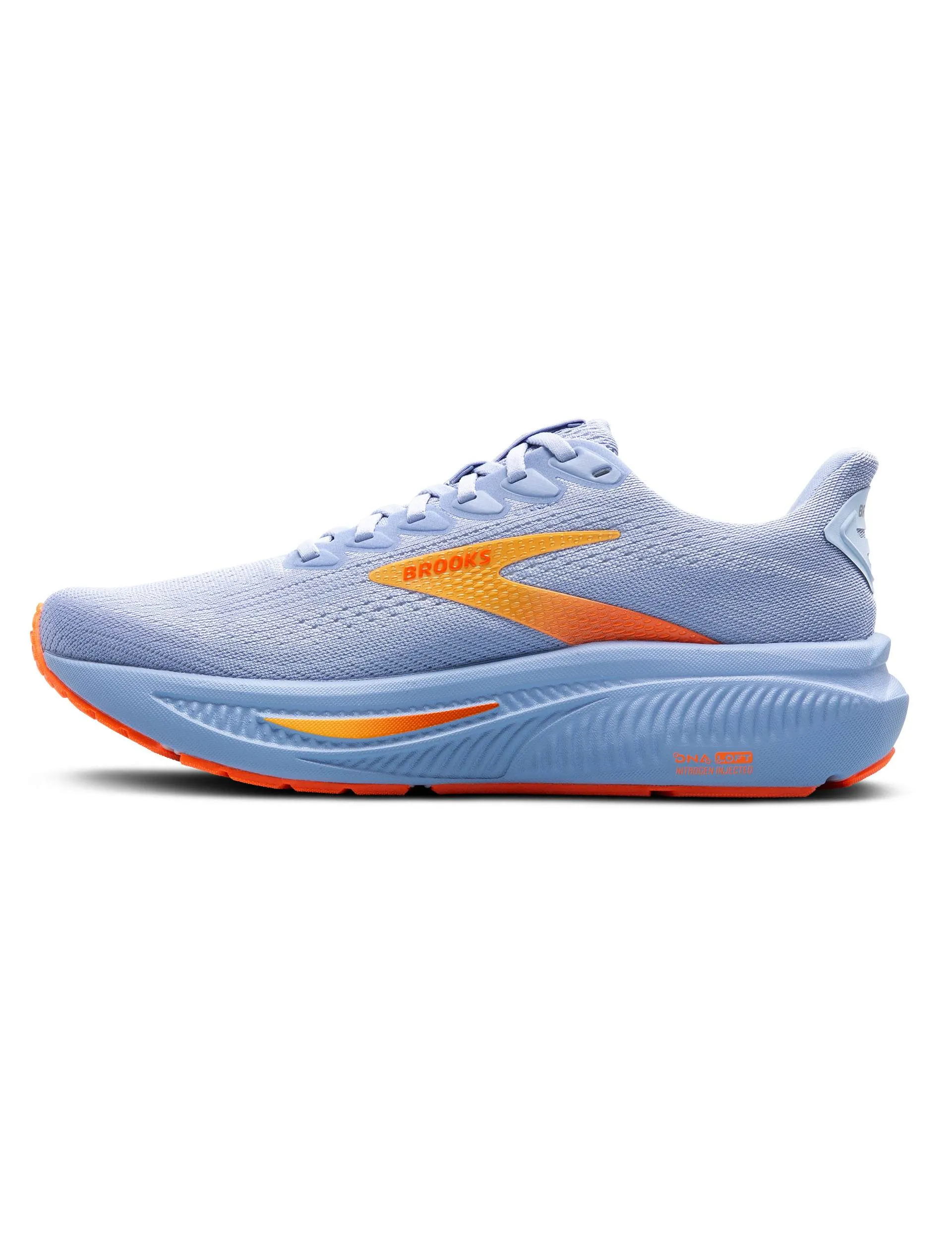 floral running gear Comfort Walk Ghost 17 - Blue Heron/White/Orange