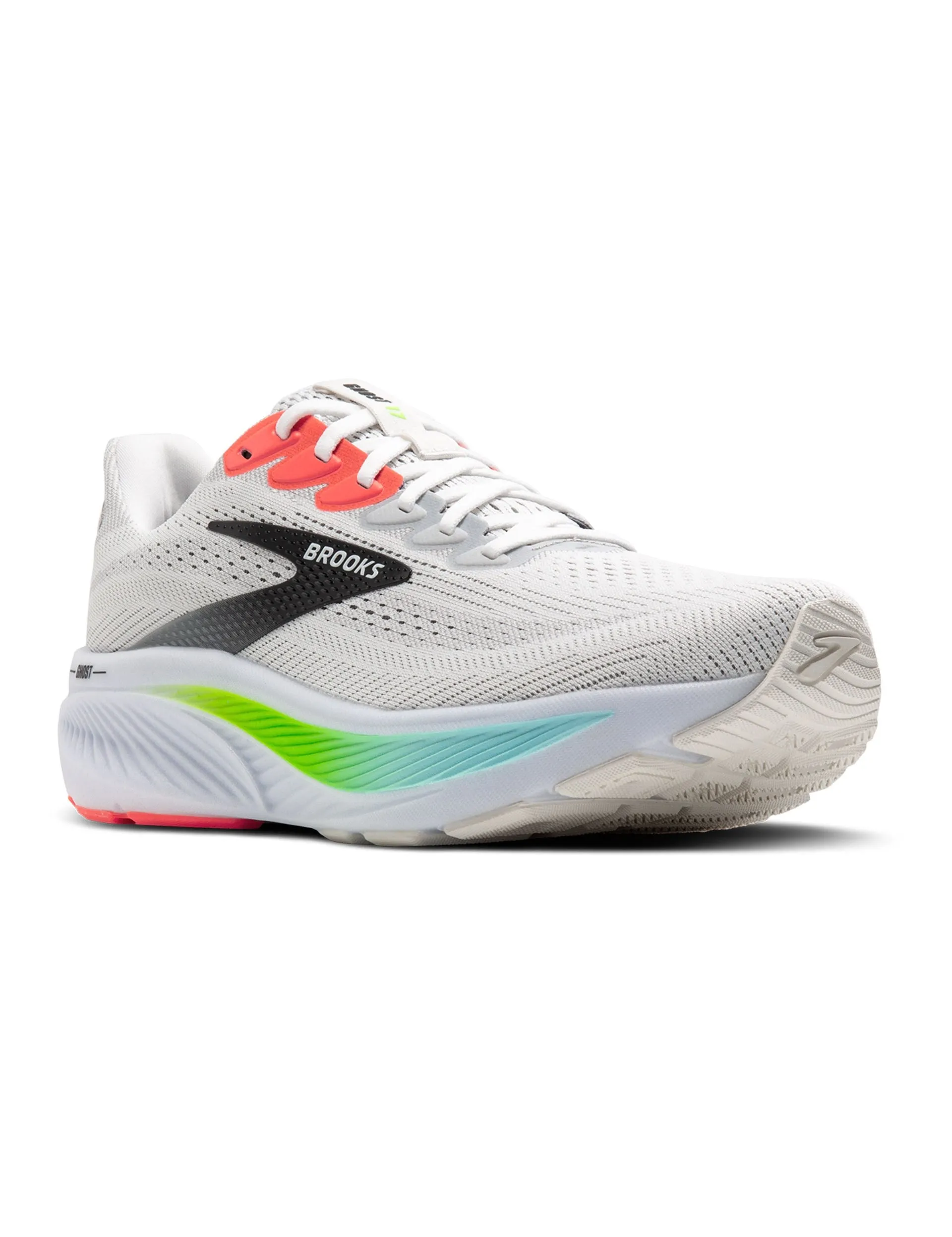 Ghost 17 - White/Pink Clay/Gecko triple - jump shoes Dual Density Foam Layering