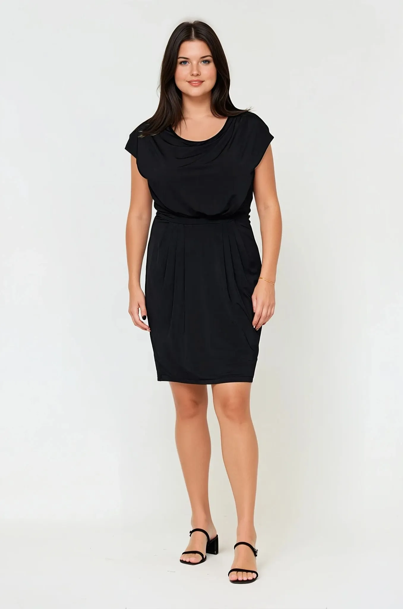 Elegant Touch Timeless Layering Gigi Dress Black - Clearance Sale