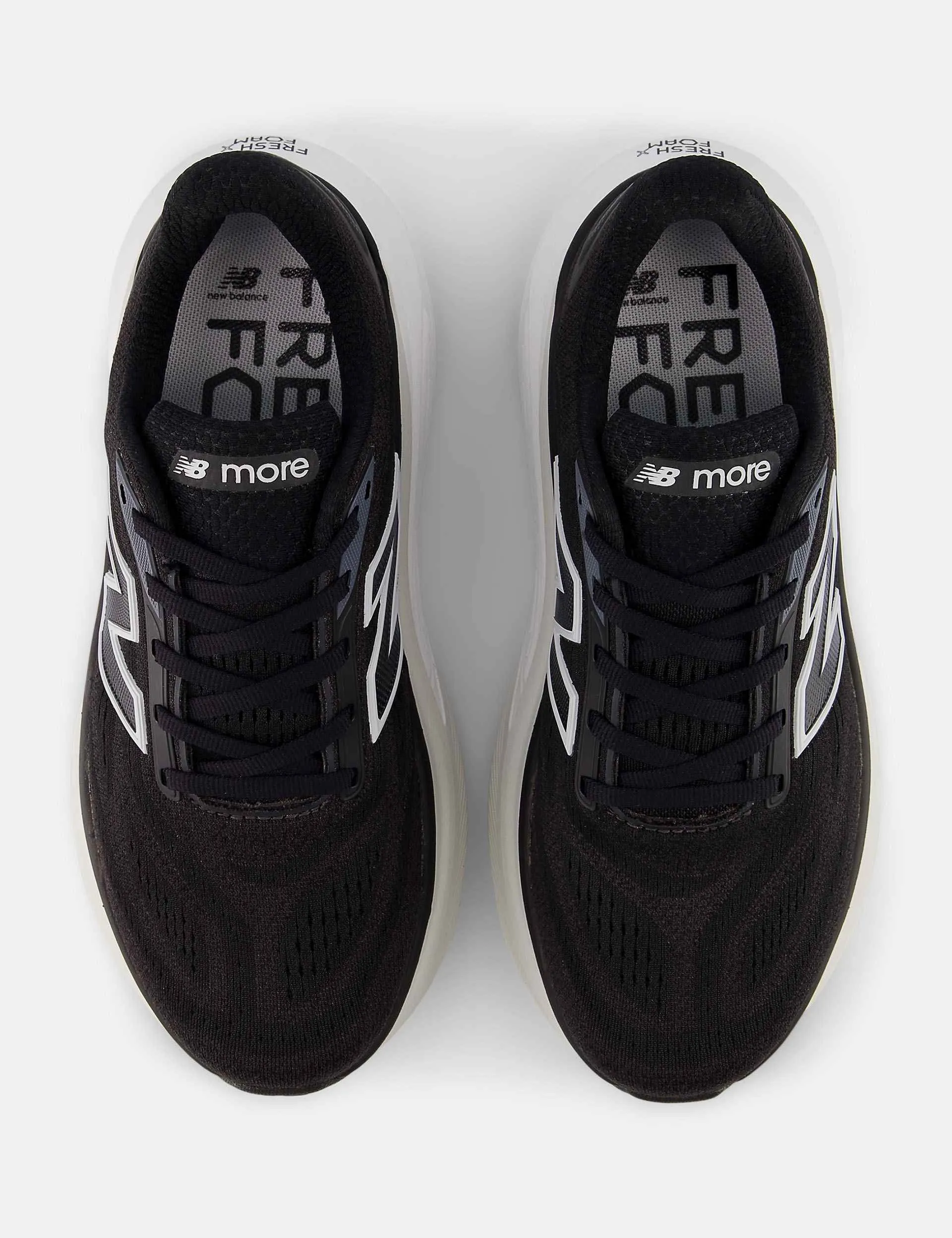 Fresh Foam X More v6 Shoes - Black gel sole shoes