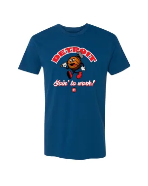 Lightweight Style Ink Detroit- Goin' To Work T-Shirt - Cool Blue