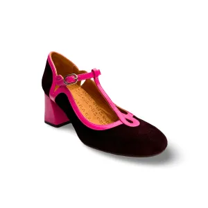 Comfort Outsole Grady Grape T-Strap Heel