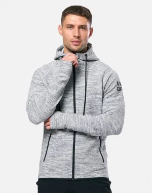 adults' product family bonding Grey Fleck Zip Hoodie
