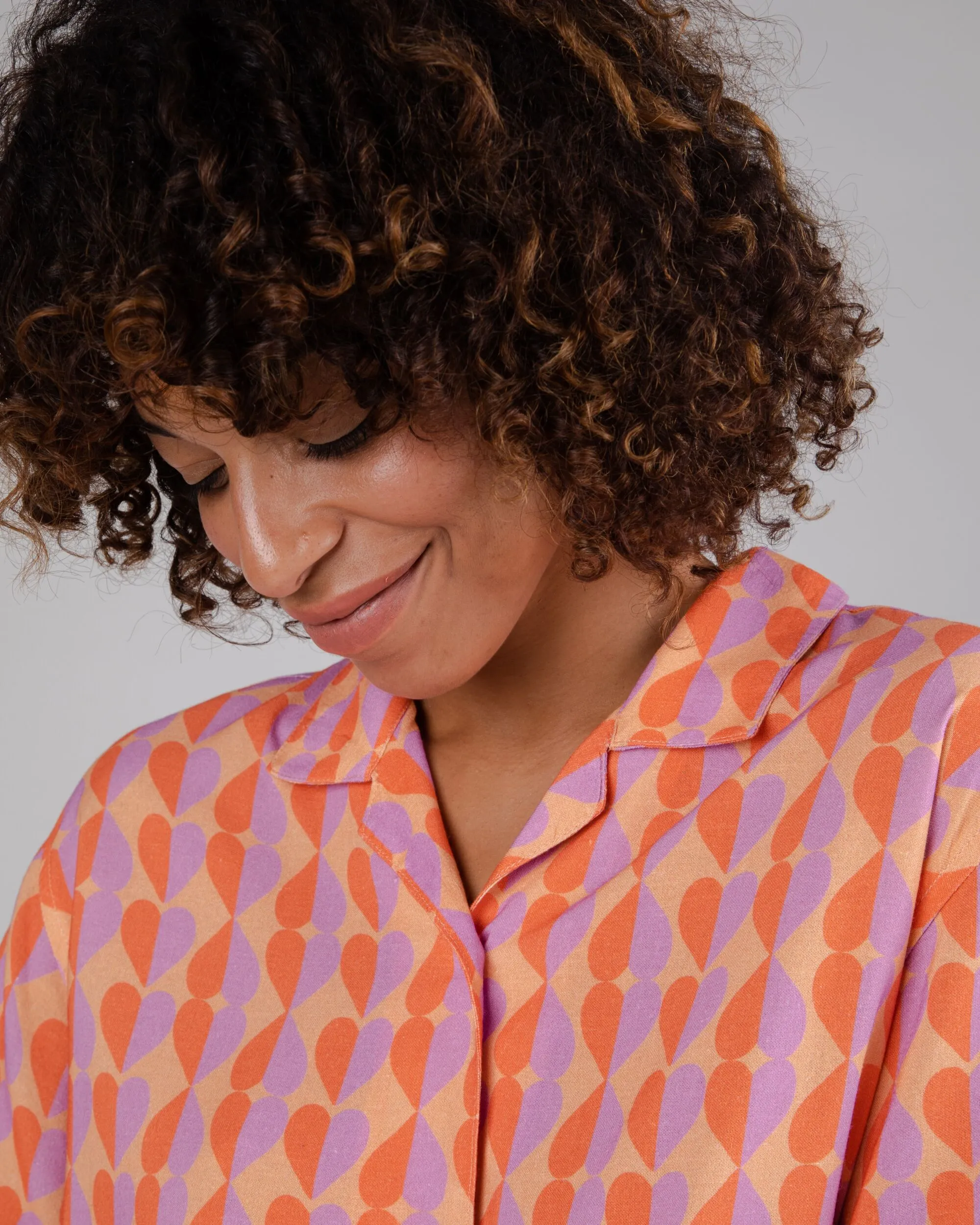 RecycledBlend Gummie Aloha Blouse Coral