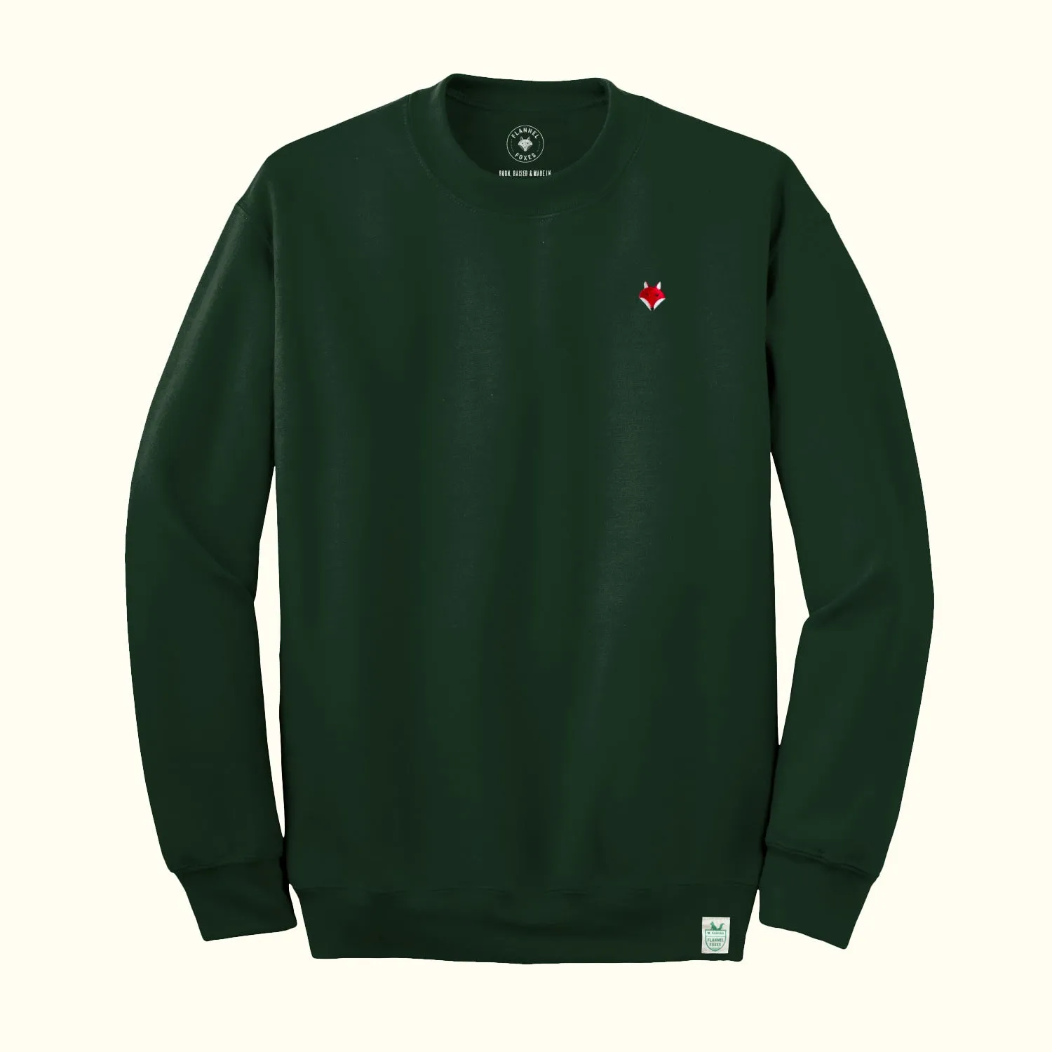 Embroidered Fox Sweatshirt - Forest Streetwear Style