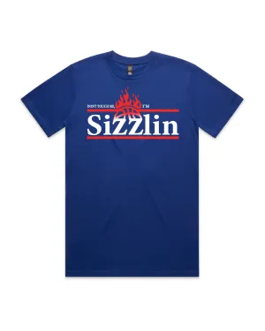 Ink Detroit - Don't touch me I'm Sizzlin Premium Heavyweight T-Shirt - Liberty Blue Active Style Trend Basic Wardrobe Piece