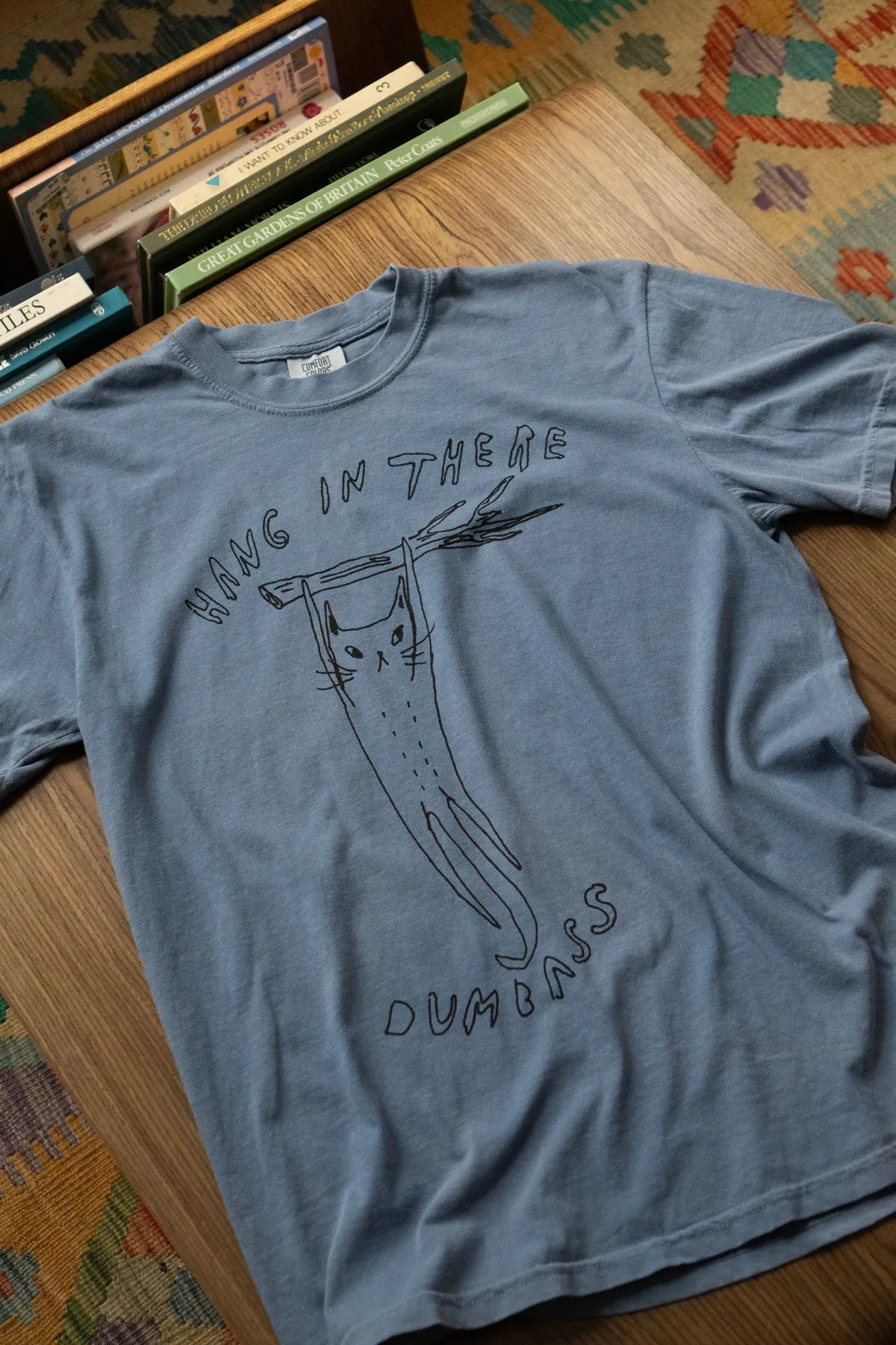 Hang In There T-Shirt High-Quality Fabric Micro Perforated Fabric