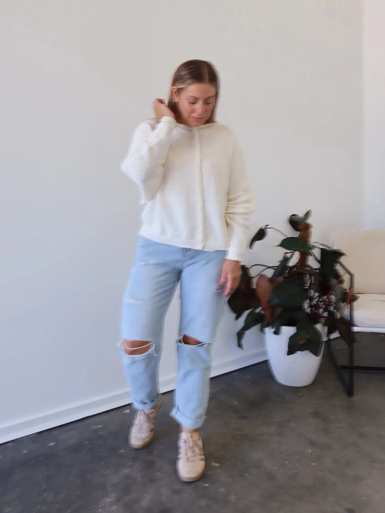 No Gap Waist Neutral palette Haydon Jeans - Light Blue