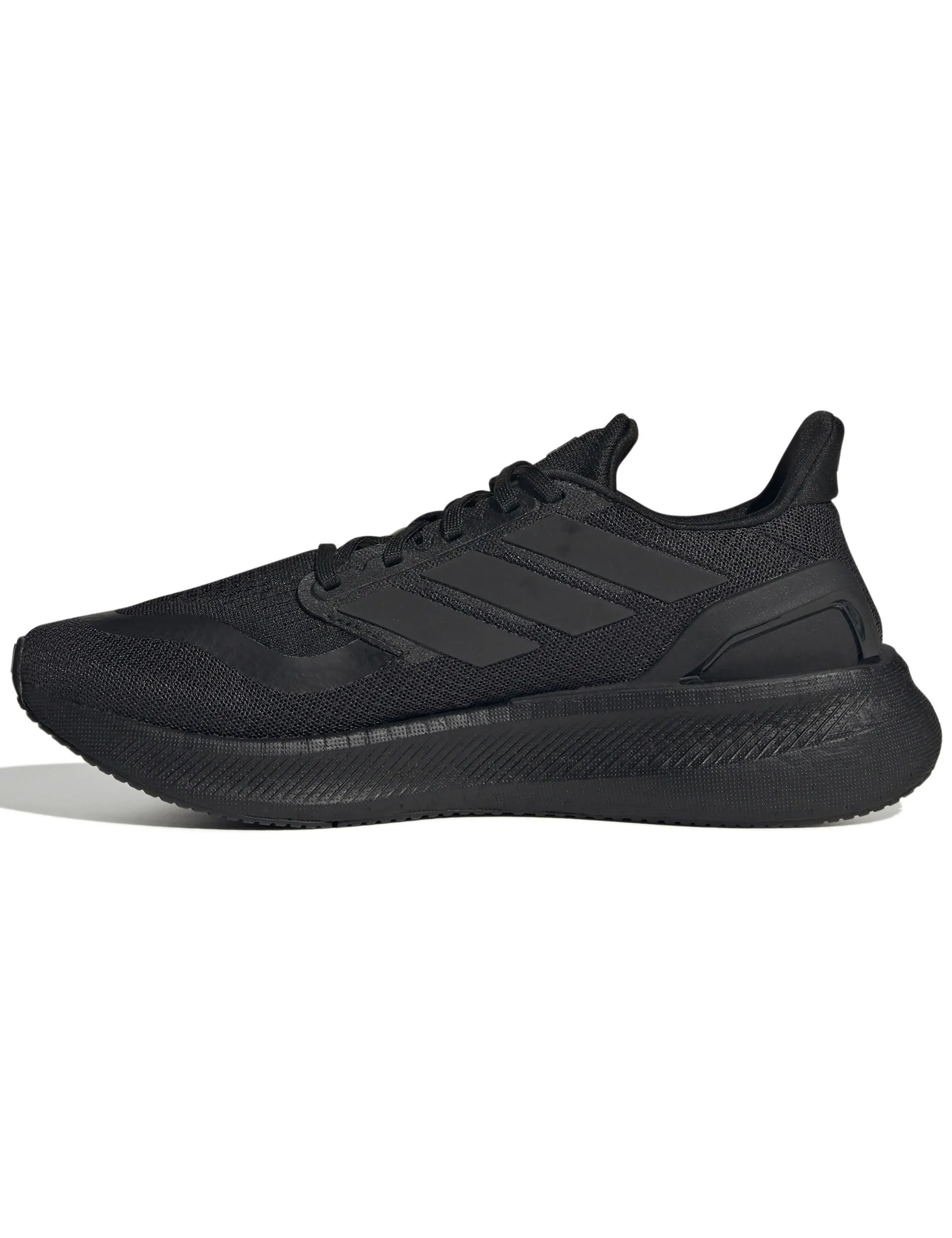 running on a track oval light shoes Pureboost 5 Running Shoes - Core Black