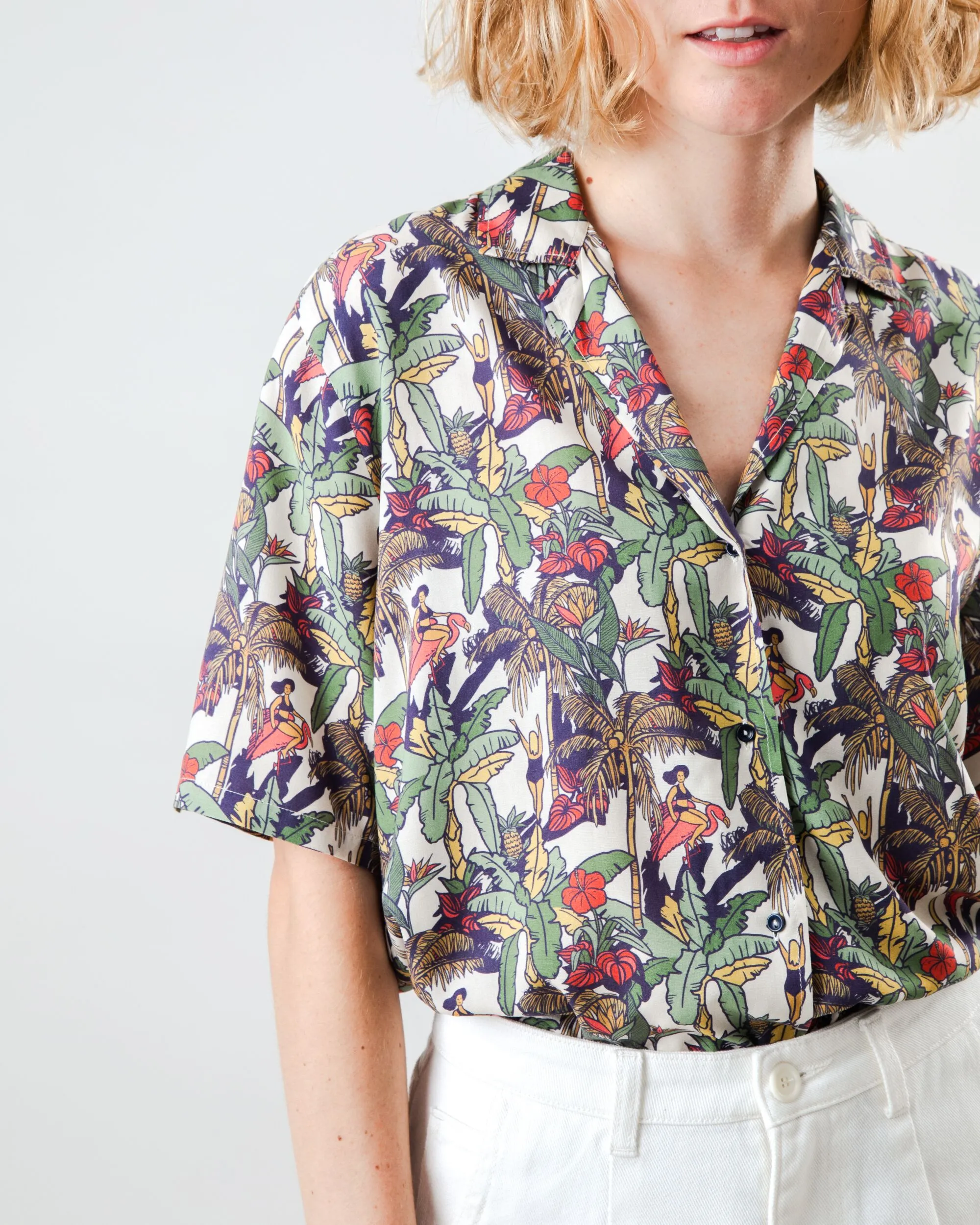 Helios Aloha Blouse Ecru Summer Wardrobe Brushed Interior Lining