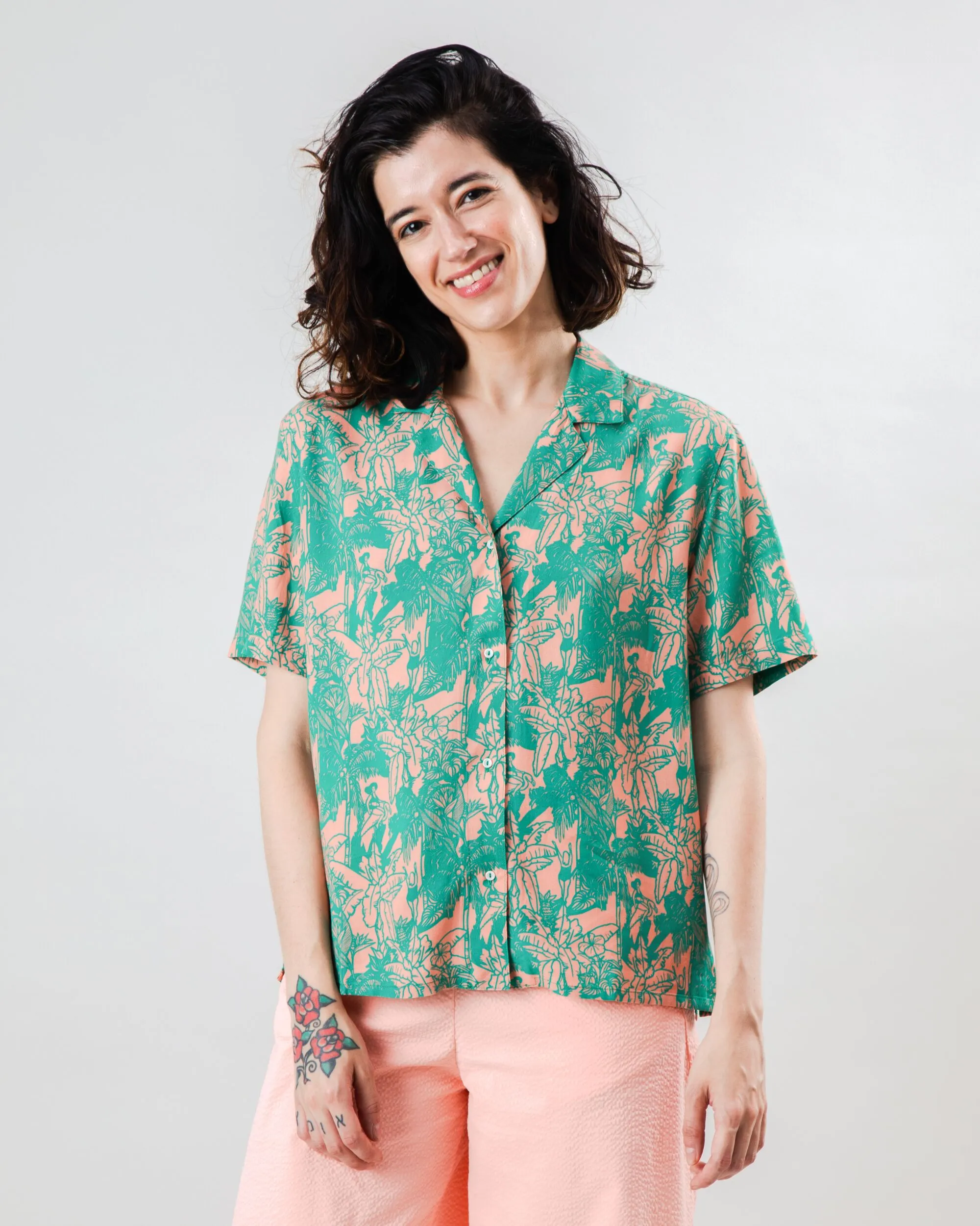 Trendy Top Helios Aloha Blouse Pink