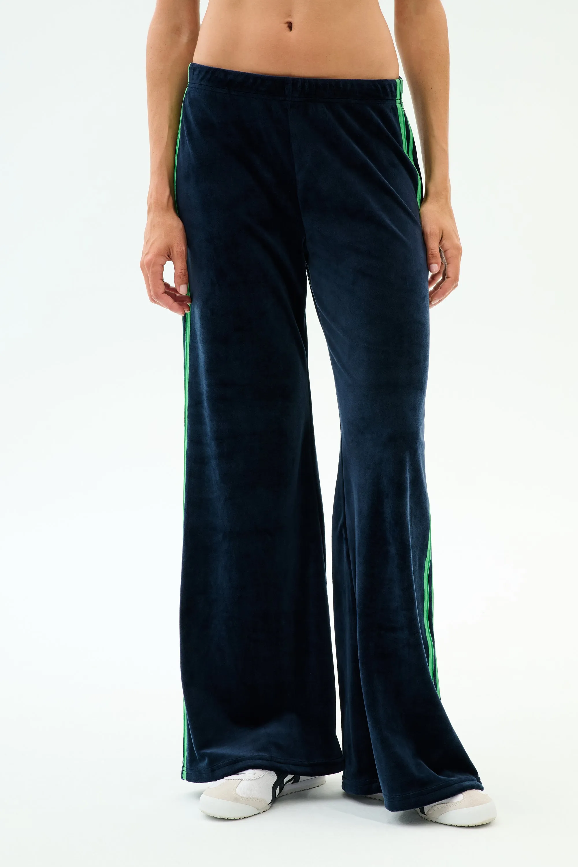Heritage Velour Pant - Indigo/Grass Essential Comfort Wear