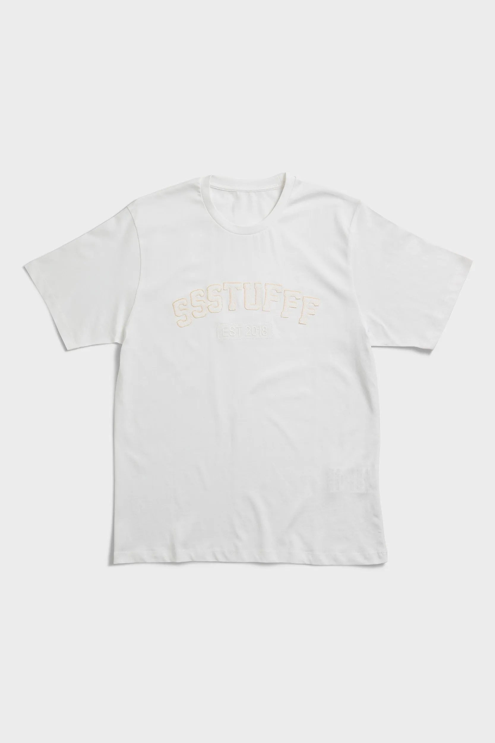 funky Eco Certified Textile University Patchwork Tee