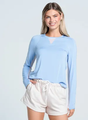 Long Lasting Color Comfortable texture High Low Breezy Long Sleeve